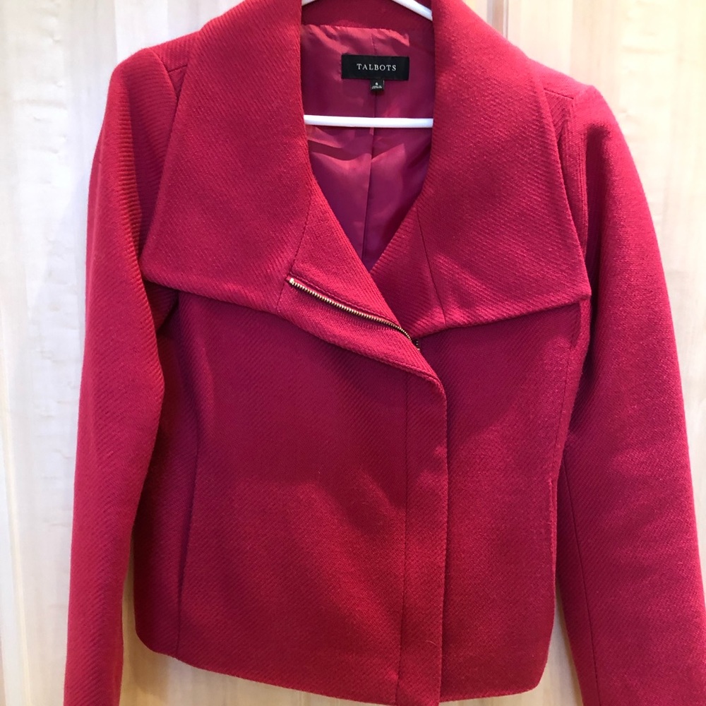 Talbots Fuschia Wool Jacket